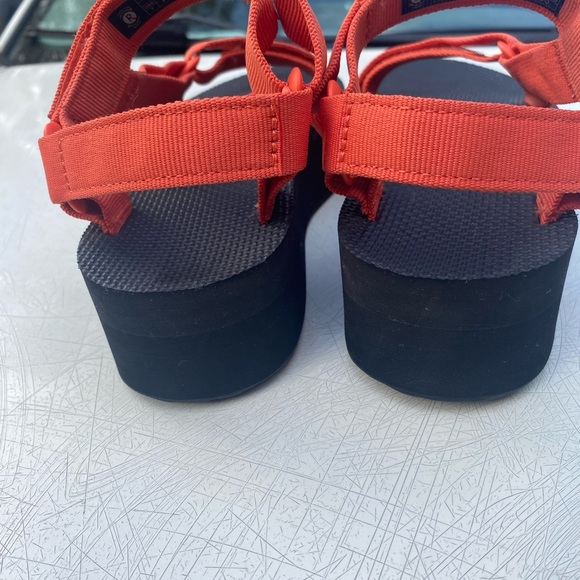 Teva Orange and Black Sandals - Picture 3 of 6